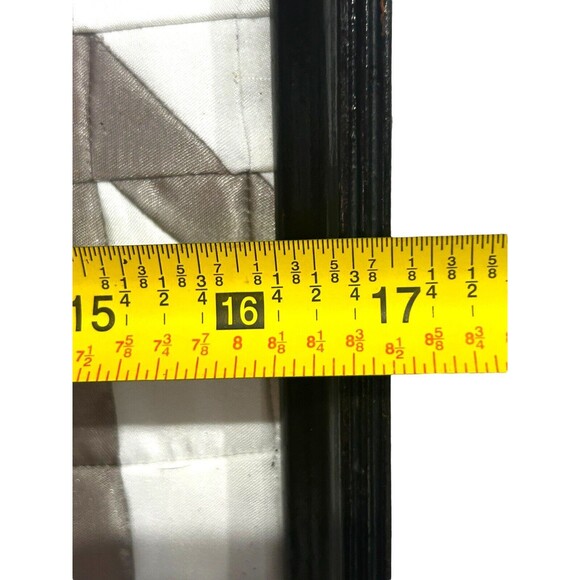 Vtg Satin Half Square Triangle Elephant Embellished Framed Textile Art - Picture 9 of 10